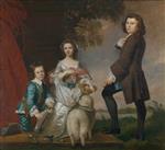 Joshua Reynolds  - Bilder Gemälde - Thomas and Martha Neate with Their Tutor