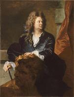 Hyacinthe Francois Rigaud  - Bilder Gemälde - Portrait of Martin van den Bogaert