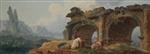 Hubert Robert  - paintings - Arches in Ruins
