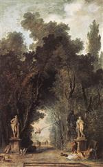 Hubert Robert - Bilder Gemälde - Avenue in a Park