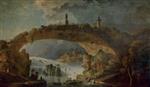 Hubert Robert  - paintings - Bridge over the Falls