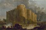 Hubert Robert  - paintings - Demolition of the Bastille