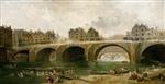 Hubert Robert  - paintings - Demolition of the Houses on the Pont Notre-Dame