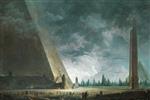 Hubert Robert  - paintings - Fantaisie Egyptienne