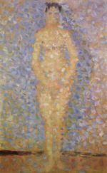 Georges Seurat  - Bilder Gemälde - Stehendes Modell