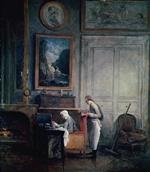 Hubert Robert  - Bilder Gemälde - Lunch of Madame Geoffrin