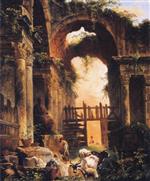 Hubert Robert  - Bilder Gemälde - Roman Ruins