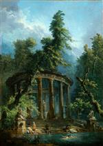 Hubert Robert  - Bilder Gemälde - The Bathing Pool