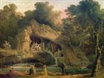 Hubert Robert  - Bilder Gemälde - The Bosquet des Bains d'Apollo