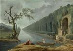Hubert Robert  - Bilder Gemälde - The Canal