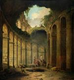 Hubert Robert  - Bilder Gemälde - The Colosseum, Rome