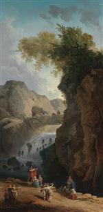 Hubert Robert  - Bilder Gemälde - The Dance