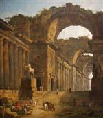 Hubert Robert  - Bilder Gemälde - The Fountains