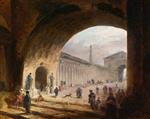 Hubert Robert  - Bilder Gemälde - The Great Archway