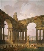 Hubert Robert  - Bilder Gemälde - The Landing Place