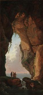 Hubert Robert  - Bilder Gemälde - The Mouth of a Cave