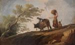 Hubert Robert  - Bilder Gemälde - The Pasture