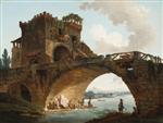 Hubert Robert  - Bilder Gemälde - The Ponte Salario
