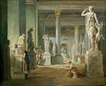 Hubert Robert  - Bilder Gemälde - The Salle des Saisons at the Louvre