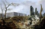 Hubert Robert  - Bilder Gemälde - Tree Felling in the Garden of Versailles around the Baths of Apollo