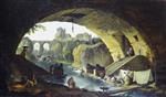 Hubert Robert  - Bilder Gemälde - View of Bridge of Sphinx
