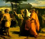 Alexandre  Cabanel - paintings - Cincinnatus Receiving  Depature of the Senat