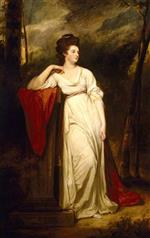 George Romney - Bilder Gemälde - Frances Woodley, Mrs Henry Bankes the younger