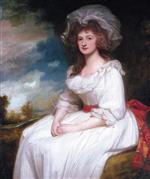 George Romney  - Bilder Gemälde - Portrait of Anne Rodbard