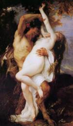 Alexandre  Cabanel - paintings - Nymphe et Satyr