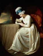 George Romney  - Bilder Gemälde - Serena reading