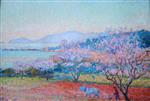 Theo van Rysselberghe - Bilder Gemälde - Almond Tree in Blossom