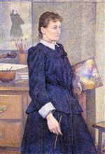 Theo van Rysselberghe - Bilder Gemälde - Anna Boch in Her Studio