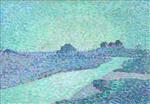 Theo van Rysselberghe - Bilder Gemälde - Beach at Ambleteuse, Evening