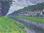 Theo van Rysselberghe - Bilder Gemälde - Canal in Flanders