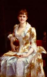 Alexandre  Cabanel - paintings - Portait Of Jung Lady