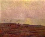 Theo van Rysselberghe  - Bilder Gemälde - Cows in a Landscape