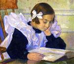 Theo van Rysselberghe  - Bilder Gemälde - Elisabeth Reading