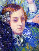 Theo van Rysselberghe  - Bilder Gemälde - Elizabeth with Ribbons