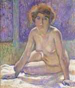 Theo van Rysselberghe  - Bilder Gemälde - Femme Nue Assise