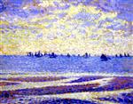 Theo van Rysselberghe  - Bilder Gemälde - Fishing Boats in Boulogne