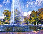 Theo van Rysselberghe  - Bilder Gemälde - Fountain at Sans-Souci, Potsdam