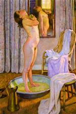 Theo van Rysselberghe  - Bilder Gemälde - Girl in Bath