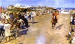 Theo van Rysselberghe  - Bilder Gemälde - Gunpowder Games, Morocco