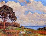 Theo van Rysselberghe  - Bilder Gemälde - Large Tree near the Sea