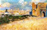 Theo van Rysselberghe  - Bilder Gemälde - Mansour-El-Hay Gate, Meknes