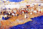 Theo van Rysselberghe  - Bilder Gemälde - Moroccan Market