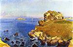 Theo van Rysselberghe  - Bilder Gemälde - Near the Rocks of Per Kiridec, Roscoff