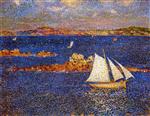 Theo van Rysselberghe  - Bilder Gemälde - Near the Rocks of Per-Kiridec