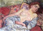 Theo van Rysselberghe  - Bilder Gemälde - Nude on a Divan