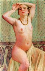 Theo van Rysselberghe  - Bilder Gemälde - Paquita with Necklace